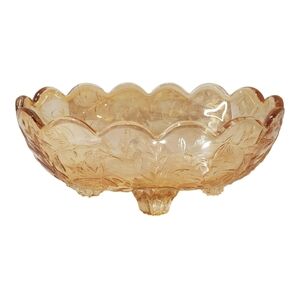 Carnival iridescent Jeanette glass dish